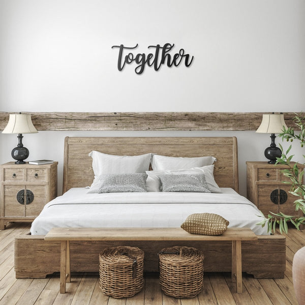 Together - Metal Wall Art Words - Yucca Metal Art