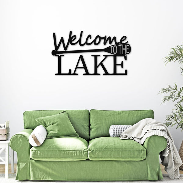 Welcome to the Lake - Metal Wall Art - Yucca Metal Art