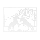 Wild Horses in the Desert - Metal Wall Art - Yucca Metal Art