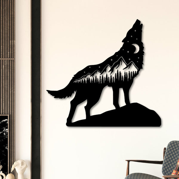 Wolf - Metal Wall Art - Yucca Metal Art