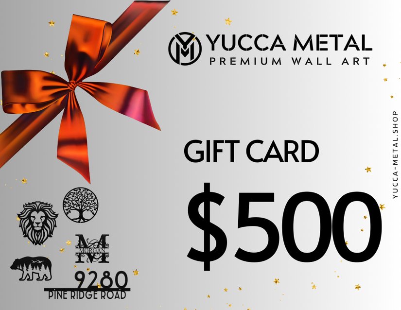 Yucca Metal Gift Card! - Yucca Metal Art