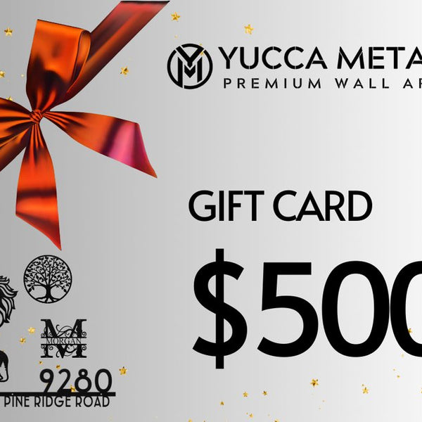 Yucca Metal Gift Card! - Yucca Metal Art