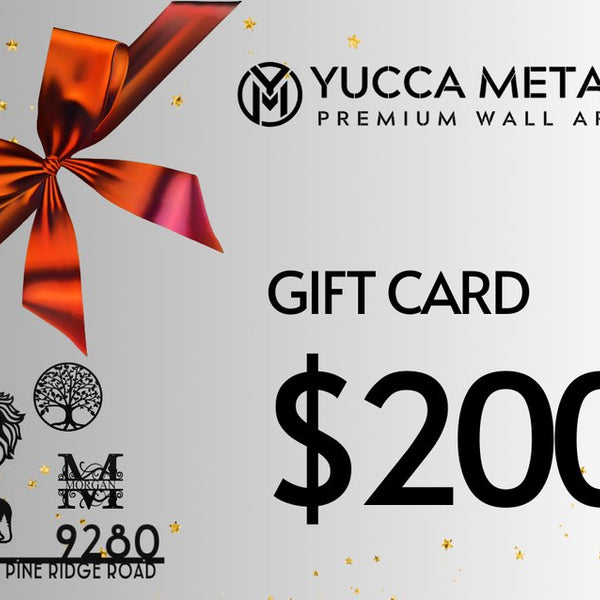 Yucca Metal Gift Card! - Yucca Metal Art